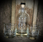 Resolute Reserve Bourbon Bottle and Whiskey Glasses Set